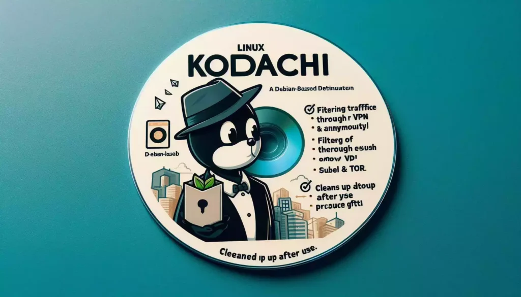 Linux Kodachi is a Debian based distribution runnable from DVD USB filtering traffic through VPN Tor for anonymity