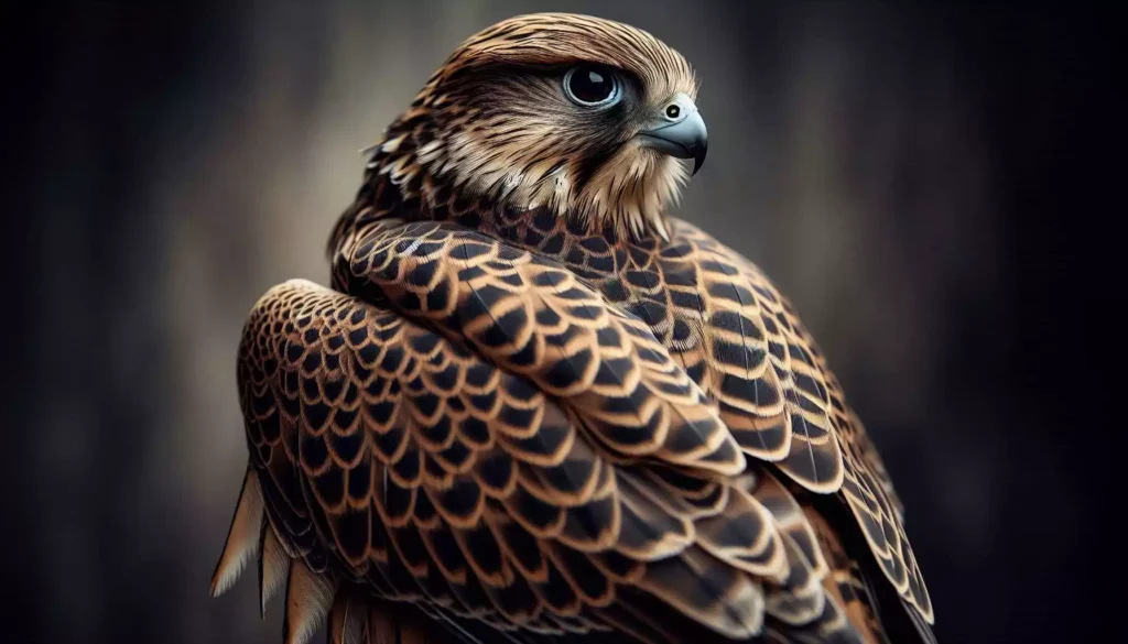 Discover the Saker Falcon, a powerful bird of prey with distinctive brown & gray plumage and impressive wingspan