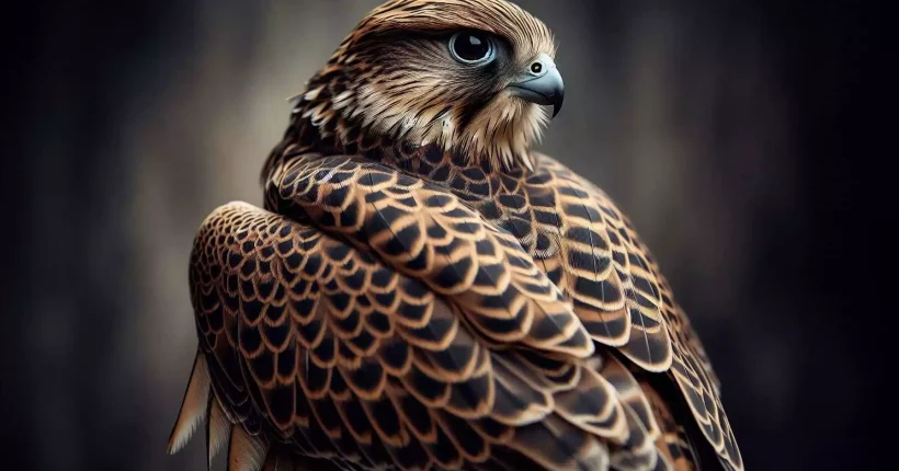 Discover the Saker Falcon, a powerful bird of prey with distinctive brown & gray plumage and impressive wingspan