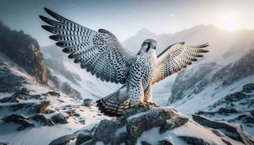 Discover the majestic gyrfalcon, the largest falcon species, known for its impressive wingspan and stunning plumage. Explore its role as an apex predator today!