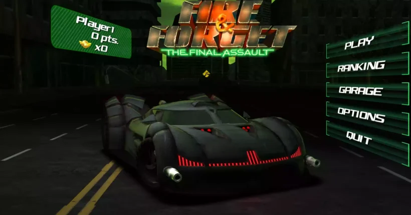 Experience Fire and Forget, an arcade style racing and shooting game packed with high speed chases, intense aerial combat, and explosive futuristic battles.