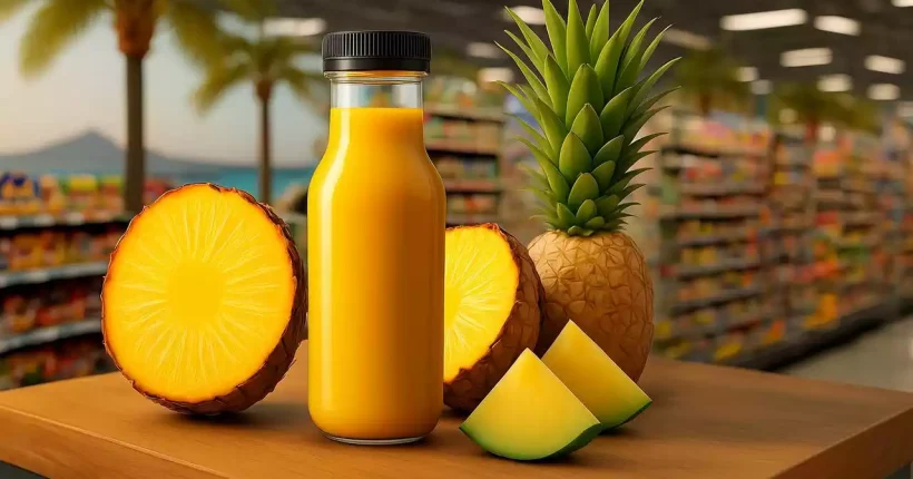 Savor the pure essence of ripe pineapple. our vibrant, naturally sweet elixir transports you to a sunny beach paradise. simple, refreshing bliss!
