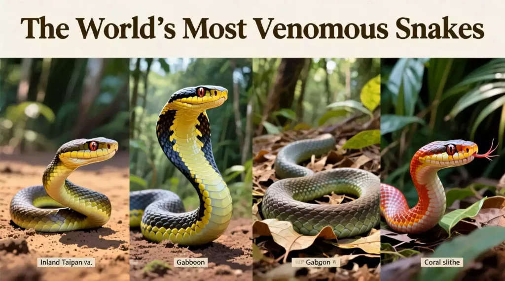 The world’s most venomous snakes a deep dive into nature’s deadliest toxins